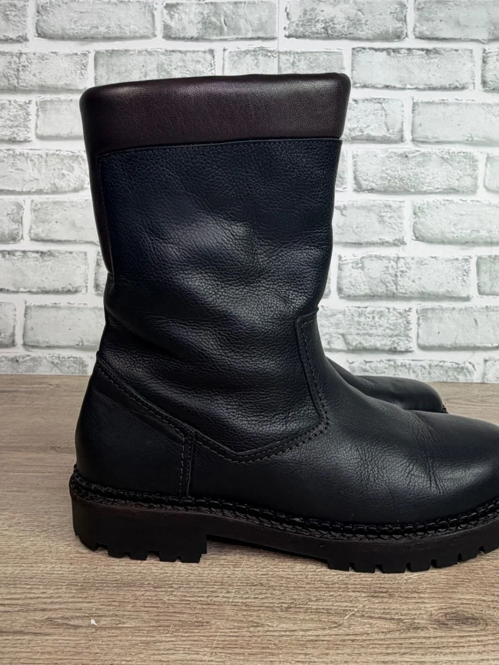 Kandahar Shearling Lined Leather Winter‎ Boots 7.5